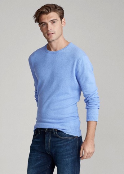 Sueter Polo Ralph Lauren Hombre Azules - Washable Cashmere - UIXDS5740